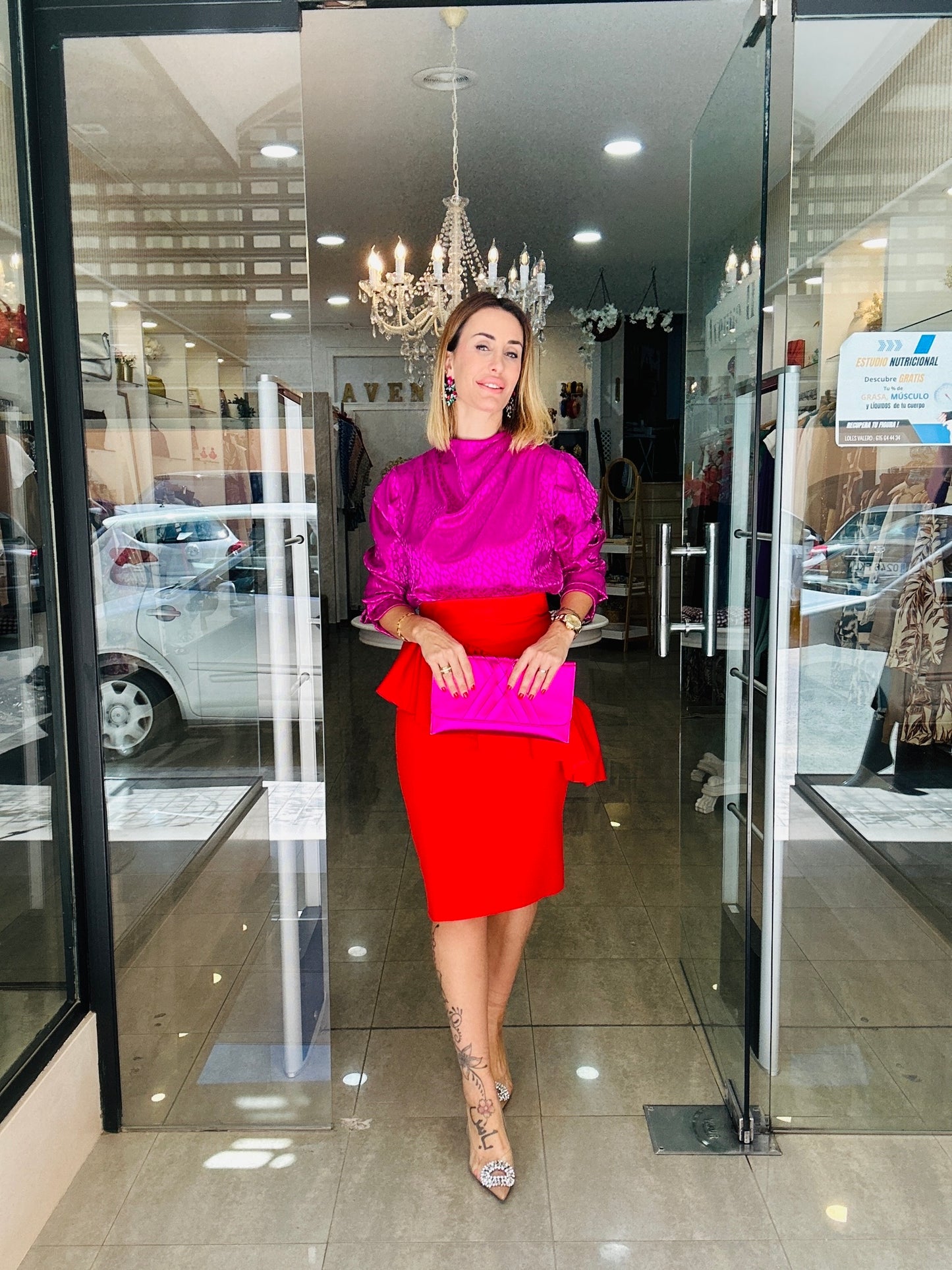 Falda Red Volante