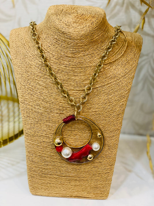 Colgante Circulo Rojo